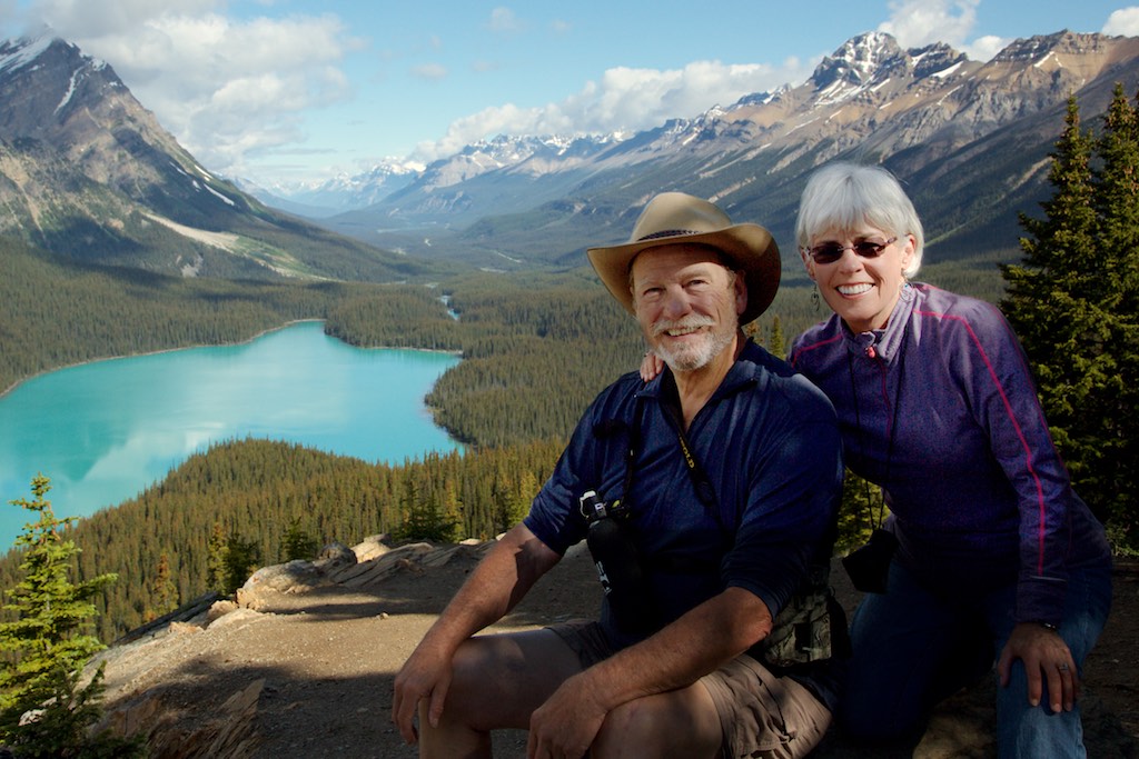 Randy and Jean Bjerke in the Canadian Rockies